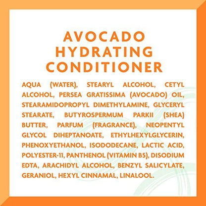 Cantu Avocado Hydrating Silicone-Free Conditioner with Pure Shea Butter, 13.5 oz (Pack of 2) Avelisse