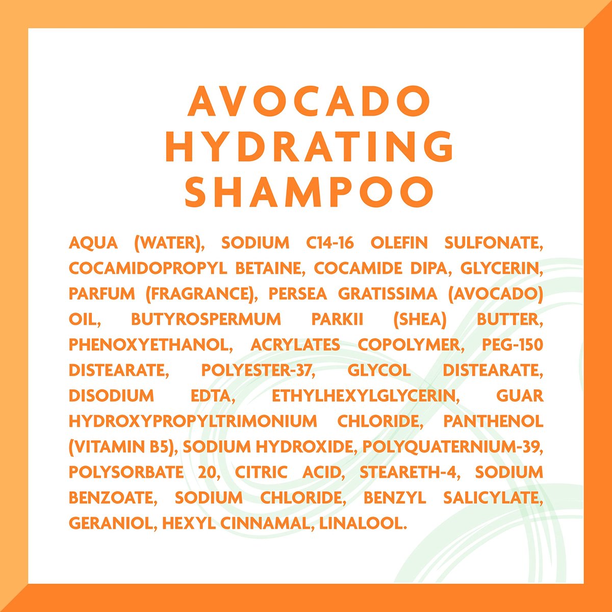 Cantu Avocado Hydrating Sulfate-Free Shampoo with Pure Shea Butter - 13.5 oz (Pack of 2) Avelisse
