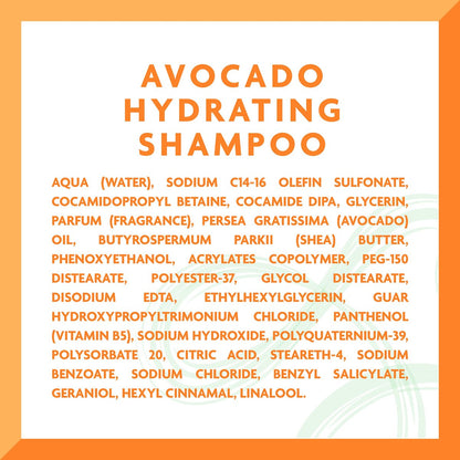Cantu Avocado Hydrating Sulfate-Free Shampoo with Pure Shea Butter - 13.5 oz (Pack of 2) Avelisse