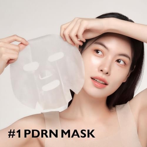Genabelle PDRN Rejuvenating Mask Sheet - Lightweight Glass Skin & Toning Mask with PDRN, Niacinamide, Hyaluronic Acid - Deeply Hydrate, Cool, and Visibly Plump Skin - 5 Sheets Avelisse