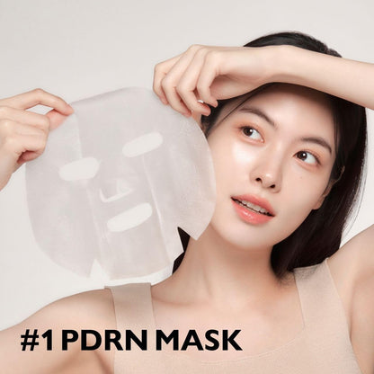 Genabelle PDRN Rejuvenating Mask Sheet - Lightweight Glass Skin & Toning Mask with PDRN, Niacinamide, Hyaluronic Acid - Deeply Hydrate, Cool, and Visibly Plump Skin - 5 Sheets Avelisse