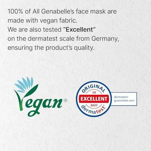 Genabelle PDRN Rejuvenating Mask Sheet - Lightweight Glass Skin & Toning Mask with PDRN, Niacinamide, Hyaluronic Acid - Deeply Hydrate, Cool, and Visibly Plump Skin - 5 Sheets Avelisse