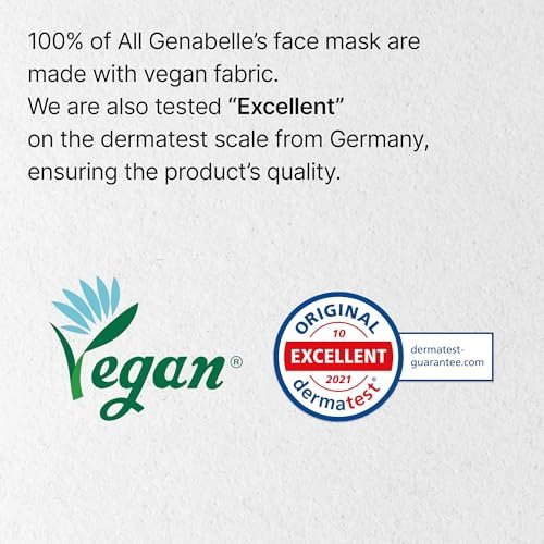Genabelle PDRN Rejuvenating Mask Sheet - Lightweight Glass Skin & Toning Mask with PDRN, Niacinamide, Hyaluronic Acid - Deeply Hydrate, Cool, and Visibly Plump Skin - 5 Sheets Avelisse