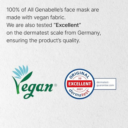 Genabelle PDRN Rejuvenating Mask Sheet - Lightweight Glass Skin & Toning Mask with PDRN, Niacinamide, Hyaluronic Acid - Deeply Hydrate, Cool, and Visibly Plump Skin - 5 Sheets Avelisse