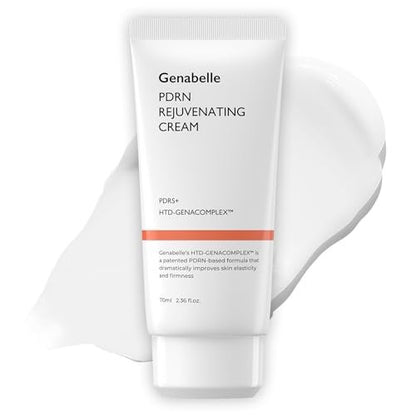 Genabelle PDRN Rejuvenating Cream – 1,000ppm PDRN Salmon DNA & Patented HTD-GENACOMPLEX for Skin Elasticity, Glass Skin – Ceramide & Tripeptide-1 Face Moisturizer – 2.36 fl.oz (70ml) Avelisse