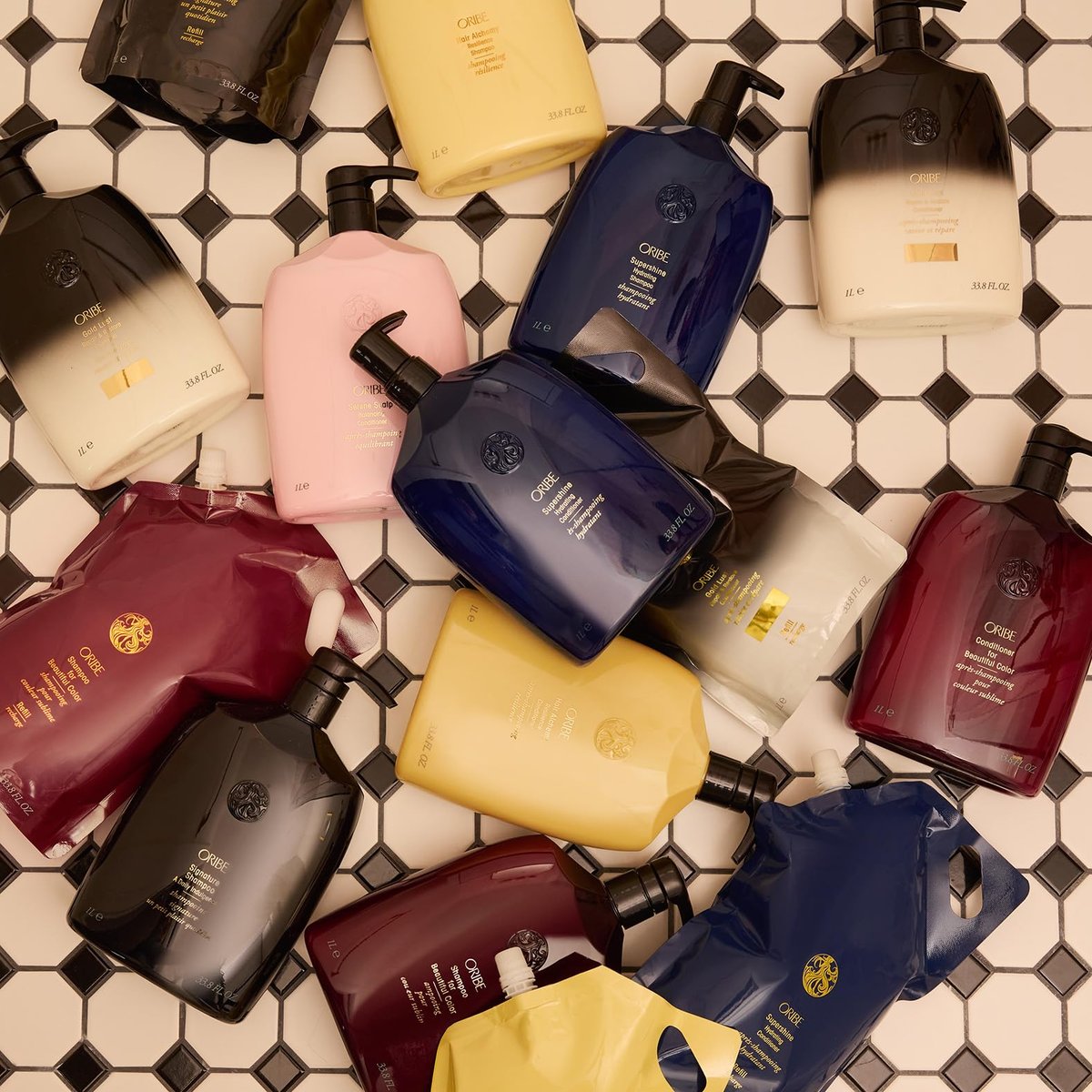 Oribe Shampoo for Beautiful Color – Color-Protecting Shampoo, Adds Shine & Prevents Fading, Moisturizes & Strengthens, Liter Refill 33.8 oz Avelisse