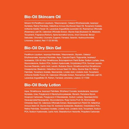 Bio-Oil Skincare Set for Scars, Stretch Marks, and Dry Skin - 3-Piece Travel Size Kit Avelisse