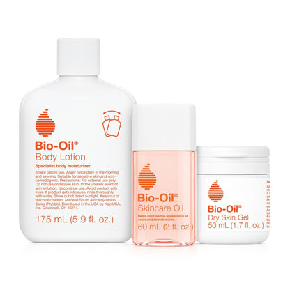 Bio-Oil Skincare Set for Scars, Stretch Marks, and Dry Skin - 3-Piece Travel Size Kit Avelisse
