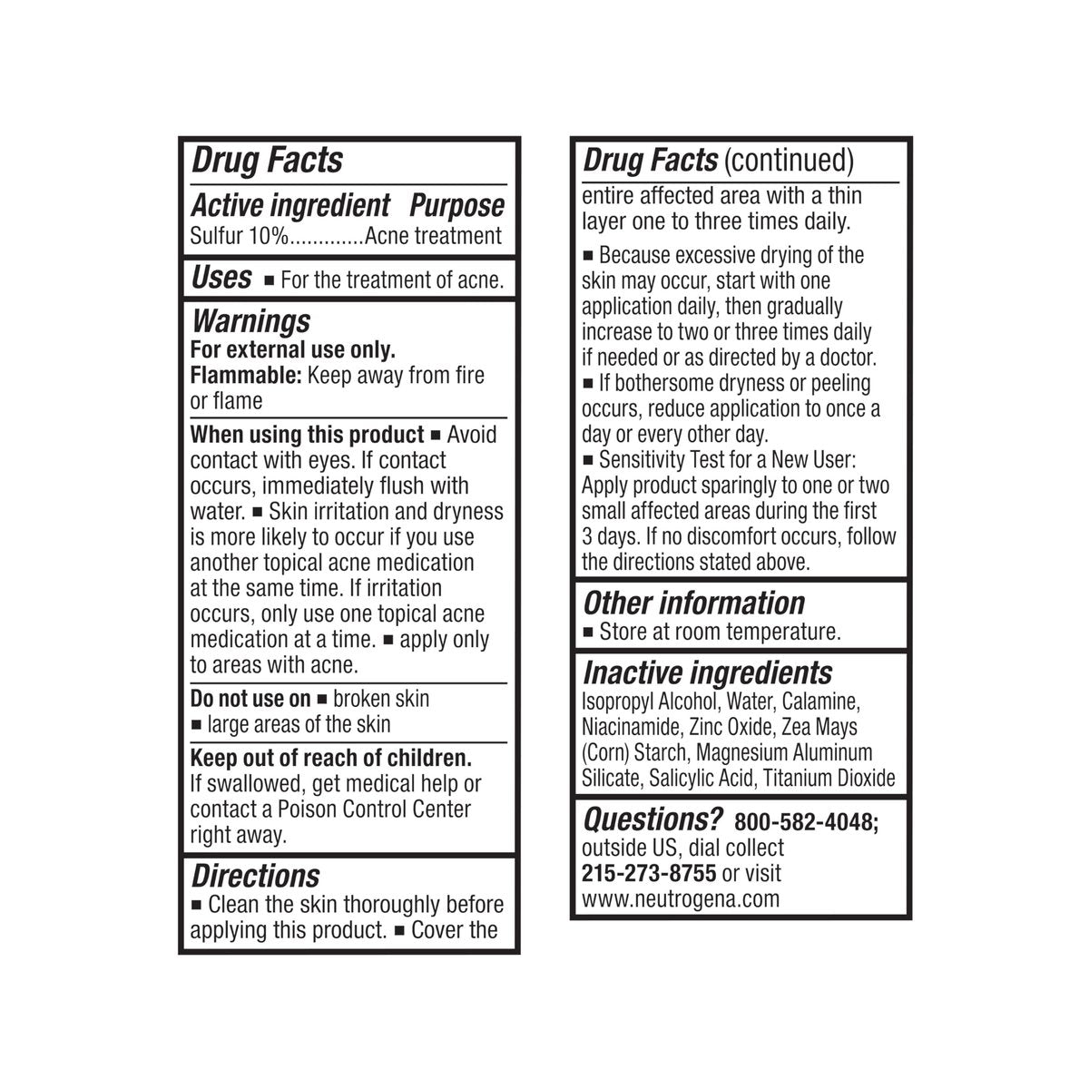 Neutrogena Stubborn Acne Spot Drying Lotion - 10% Sulfur & 4% Niacinamide, Fragrance-Free, 1.0 fl. oz - görsel 13