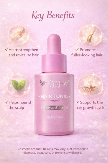 Kaba Tonic Hair Growth Serum – Hair Loss Treatment for Women, Growth Accelerator, Regrowth Treatment, Controls Oil, 1 oz Avelisse