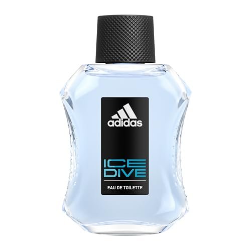 adidas Ice Dive Eau de Toilette for Men - 3.4 oz - Lavender, Sandalwood, Vanilla - Long-Lasting Sporty Fragrance - görsel 2