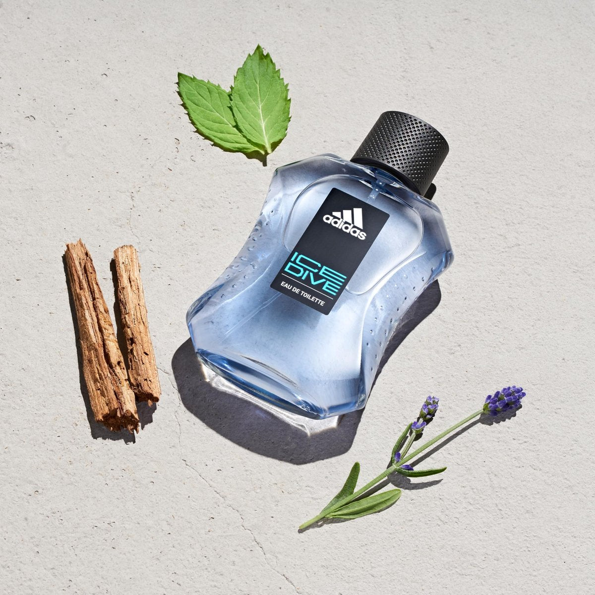 adidas Ice Dive Eau de Toilette for Men - 3.4 oz - Lavender, Sandalwood, Vanilla - Long-Lasting Sporty Fragrance - görsel 5