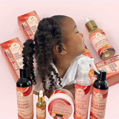 MAKOF Kid’s Hair Growth Set – Shampoo & Conditioner with Black Castor Oil, Wheat Protein, Argan, Jojoba, Aloe Vera, Mask Treatment & Leave-In, Sulfate & Paraben Free Avelisse