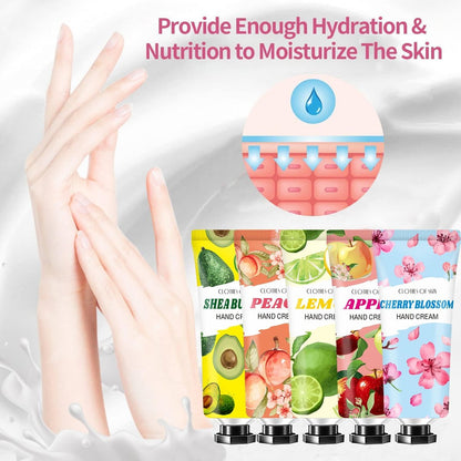 Sakose 10 Pack Hand Cream Set – Natural Plant Fragrance Travel Size Lotion for Dry Hands, Perfect Mothers Day Gifts, Teacher Appreciation Gifts, Nurses Week Gift, Birthday Gift for Women & Teen Girls