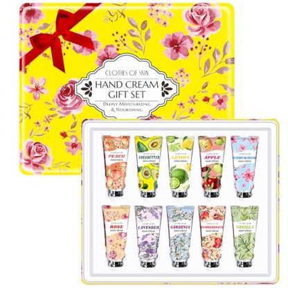 Sakose 10 Pack Hand Cream Set – Natural Plant Fragrance Travel Size Lotion for Dry Hands, Perfect Mothers Day Gifts, Teacher Appreciation Gifts, Nurses Week Gift, Birthday Gift for Women & Teen Girls