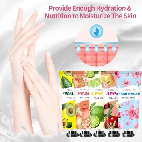 Sakose 10 Pack Hand Cream Set – Natural Plant Fragrance Travel Size Lotion for Dry Hands, Perfect Mothers Day Gifts, Teacher Appreciation Gifts, Nurses Week Gift, Birthday Gift for Women & Teen Girls - görsel 14