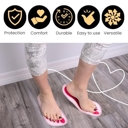 Disposable Stick Spray Tan Feet Pads - 25 Pairs (50 Feet) for Salons, Spas & Home Use | HeeStar Avelisse