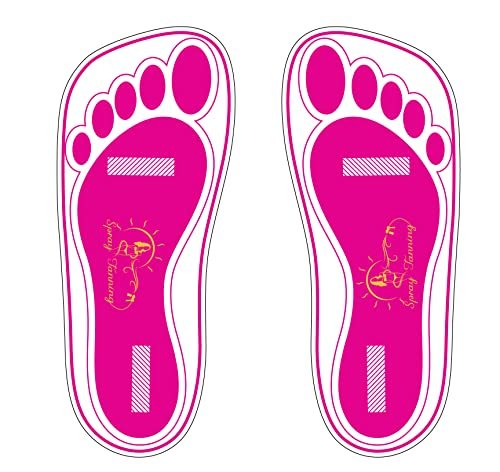 Disposable Stick Spray Tan Feet Pads - 25 Pairs (50 Feet) for Salons, Spas & Home Use | HeeStar Avelisse