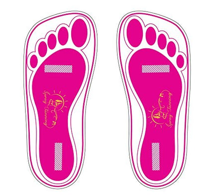 Disposable Stick Spray Tan Feet Pads - 25 Pairs (50 Feet) for Salons, Spas & Home Use | HeeStar Avelisse