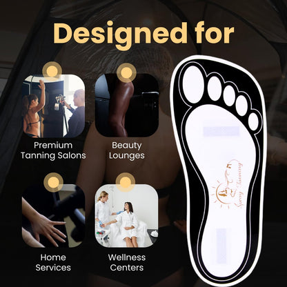 Disposable Black Tanning Feet Pads – 120 Pairs (240 Feet) for Sunless Airbrush Spray Tan Protection Avelisse