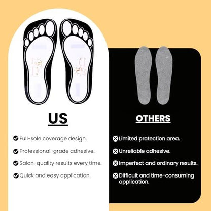 Disposable Black Tanning Feet Pads – 120 Pairs (240 Feet) for Sunless Airbrush Spray Tan Protection Avelisse