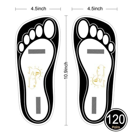 Disposable Black Tanning Feet Pads – 120 Pairs (240 Feet) for Sunless Airbrush Spray Tan Protection Avelisse