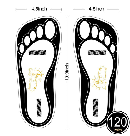 Disposable Black Tanning Feet Pads – 120 Pairs (240 Feet) for Sunless Airbrush Spray Tan Protection Avelisse