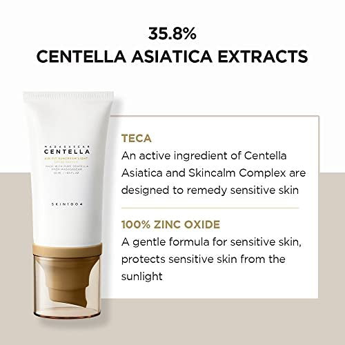 SKIN1004 Madagascar Centella Air-fit Suncream Light - 1.69 fl. oz (50ml) for Sensitive Skin - görsel 8