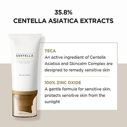 SKIN1004 Madagascar Centella Air-fit Suncream Light - 1.69 fl. oz (50ml) for Sensitive Skin