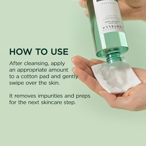 SKIN1004 Tea-Trica Purifying Toner - Korean Toner with Tea Tree & BHA, Centella for Oil Balance & Hydration, Lightweight Astringent, 210ml Avelisse