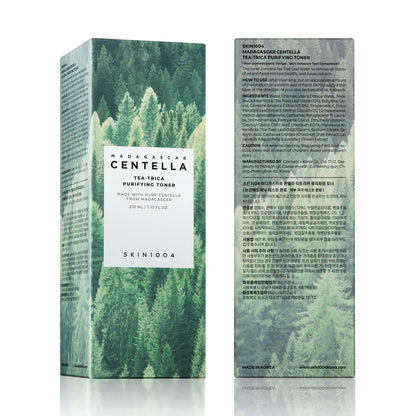 SKIN1004 Tea-Trica Purifying Toner - Korean Toner with Tea Tree & BHA, Centella for Oil Balance & Hydration, Lightweight Astringent, 210ml Avelisse