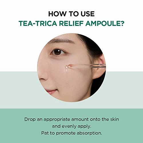 SKIN1004 Tea-Trica Relief Ampoule - Soothing Hydration for Sensitive Skin, 3.38 fl oz (100ml) Avelisse