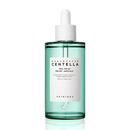 SKIN1004 Tea-Trica Relief Ampoule - Soothing Hydration for Sensitive Skin, 3.38 fl oz (100ml) Avelisse