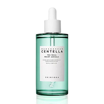 SKIN1004 Tea-Trica Relief Ampoule - Soothing Hydration for Sensitive Skin, 3.38 fl oz (100ml) Avelisse