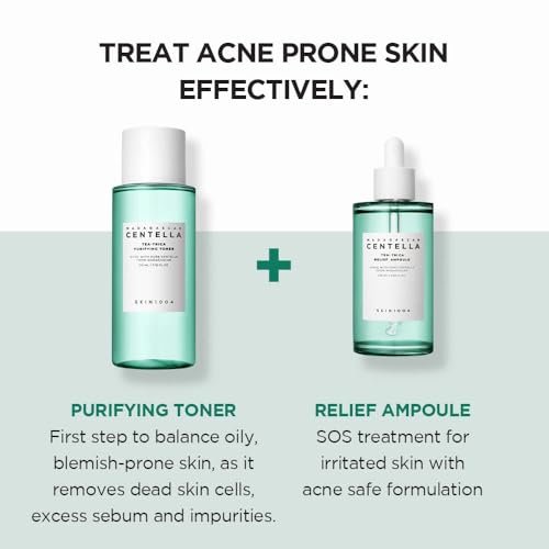 SKIN1004 Tea-Trica Relief Ampoule - Soothing Hydration for Sensitive Skin, 3.38 fl oz (100ml) Avelisse