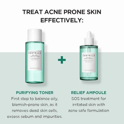 SKIN1004 Tea-Trica Relief Ampoule - Soothing Hydration for Sensitive Skin, 3.38 fl oz (100ml) Avelisse