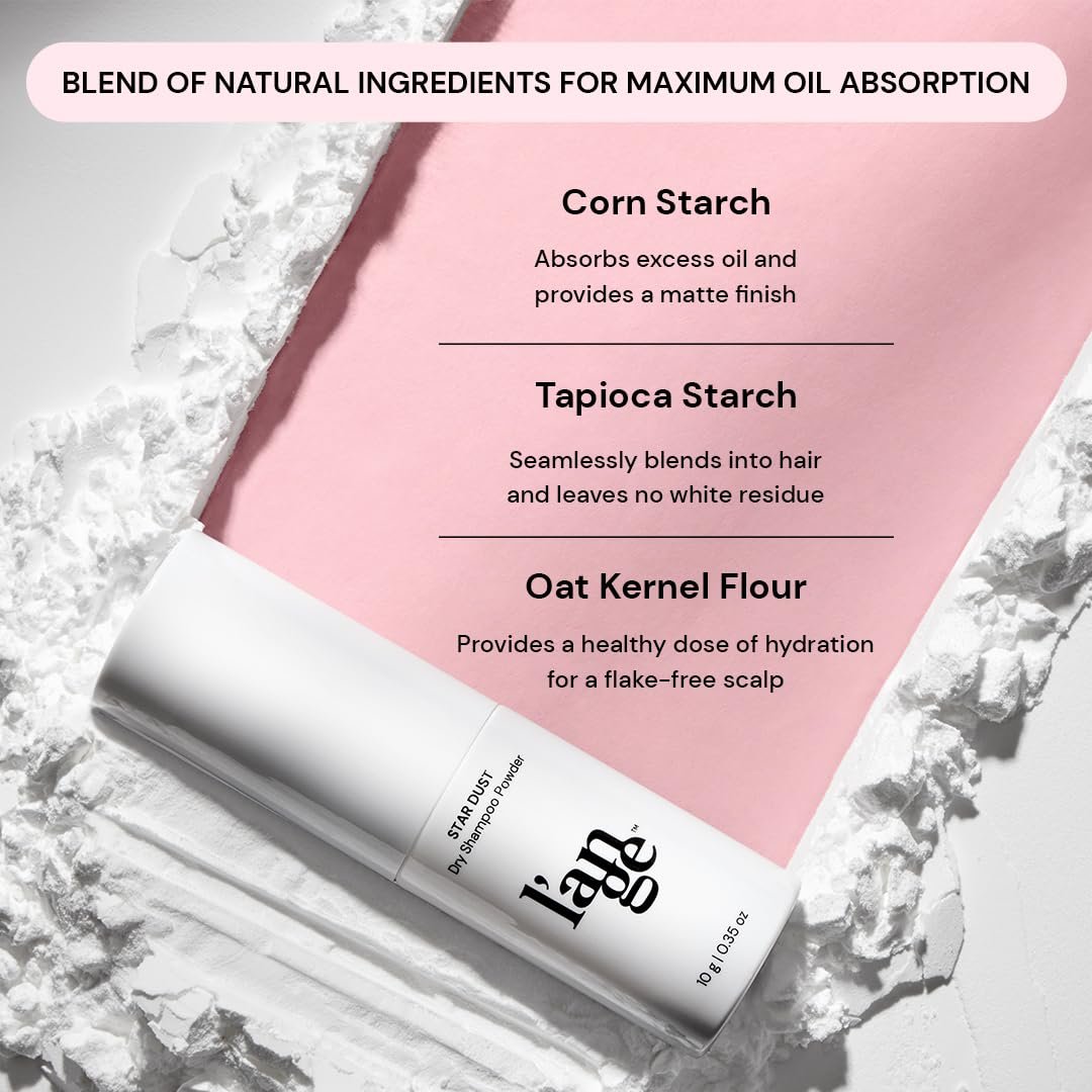 L'ANGE HAIR Star Dust Dry Shampoo Powder - Volumizing Travel Size for Women & Men, Refreshes Hair Between Washes, No Residue, Alcohol & Sulfate Free Avelisse