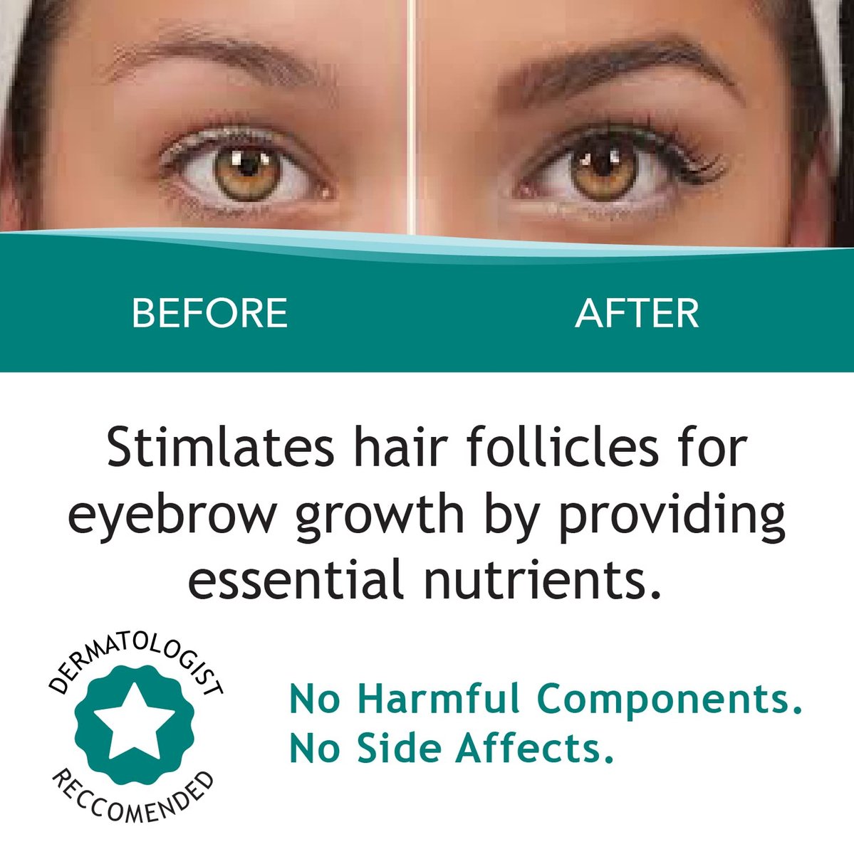 FEG Max Eyebrow Enhancer Growth Treatment Serum - Non-Irritating Brow Serum for Lengthening and Thickening Eyebrows (0.2 Fl Oz) - görsel 7