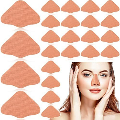 24 Pack Sun Protection Nose Patch UV Nose Cover for Men Women Sports Tanning Outdoor - Beige
