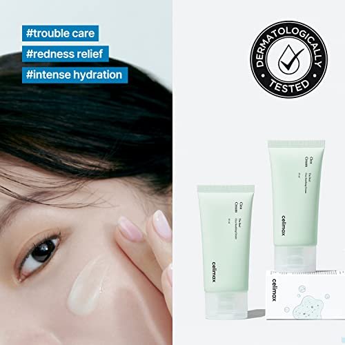 celimax The Real Cica Soothing Cream - Oil-Free Hydrating Gel Moisturizer for Dry, Oily, Combination & Sensitive Skin | Fresh Cica Extract, Lightweight, Calming, 50ml Avelisse