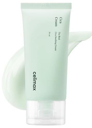 celimax The Real Cica Soothing Cream - Oil-Free Hydrating Gel Moisturizer for Dry, Oily, Combination & Sensitive Skin | Fresh Cica Extract, Lightweight, Calming, 50ml Avelisse