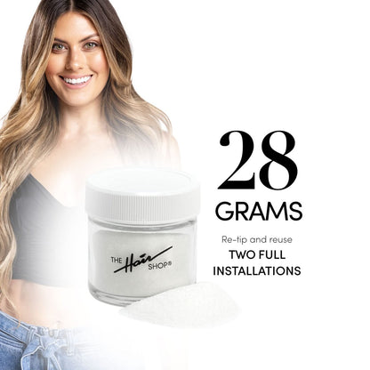 Keratin Glue Powder for Hair Extension Re-Tipping – 28g Hot Fusion K Tip U Tip I Tip Reusable Tool Avelisse