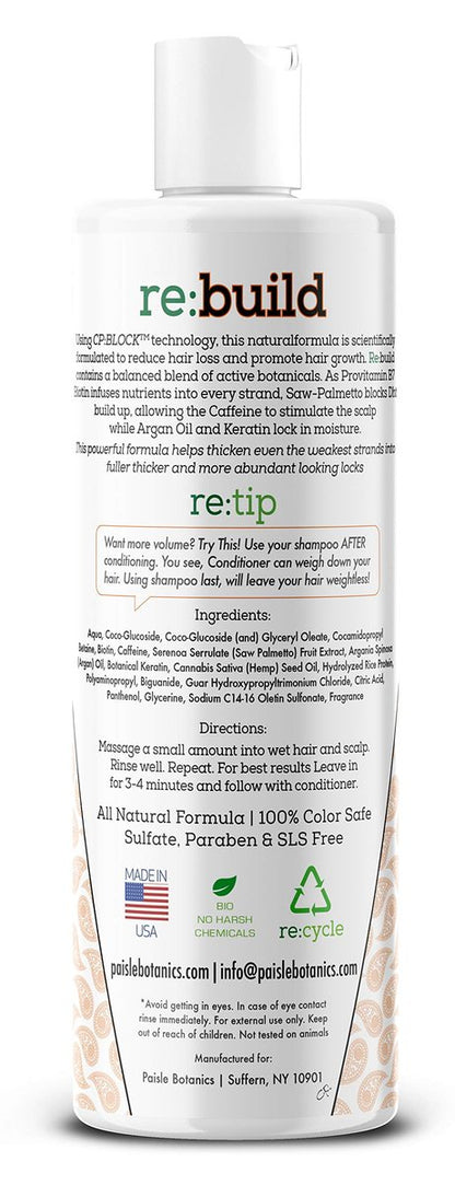 NATURAL Volumizing Shampoo and Conditioner Set with Biotin - DHT Blocking Formula for Hair Growth, Thinning Hair and Hair Loss Prevention for Men & Women, 8 Fl Oz Each Avelisse