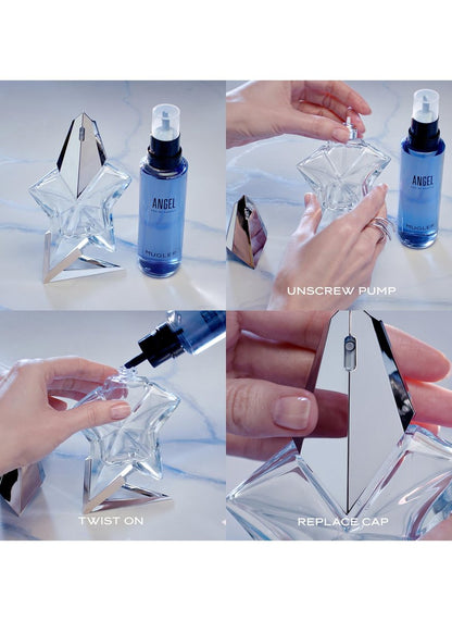 Mugler Angel Refill Eau de Parfum for Women - 3.3 Fl Oz - Ambery & Woody Fragrance with Bergamot, Praline, Patchouli Avelisse