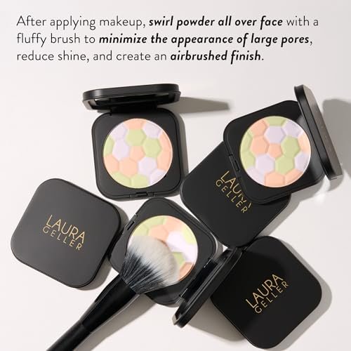 LAURA GELLER NEW YORK Filter Finish Pressed Neutralizing Setting Powder - Universal Tricolor, 24 Oz Avelisse