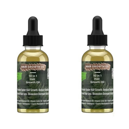 10 in 1 Hair Growth Oil with African Chebe Powder – Extreme Hair Growth Treatment, 2 Fl Oz Avelisse