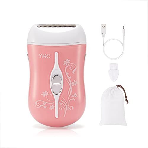 YHC Electric Razor for Women – Cordless Rechargeable Shaver for Legs, Underarms, and Bikini with Hypoallergenic Foil Avelisse