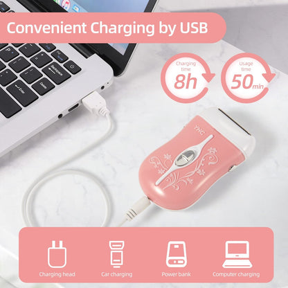 YHC Electric Razor for Women – Cordless Rechargeable Shaver for Legs, Underarms, and Bikini with Hypoallergenic Foil Avelisse