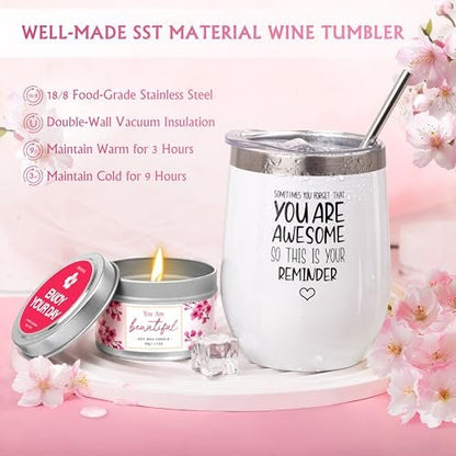Luxury Spa Gifts Set for Women – 10 Piece Cherry Blossom Self Care Package for Birthday, Christmas, Valentine's & Mother's Day Avelisse