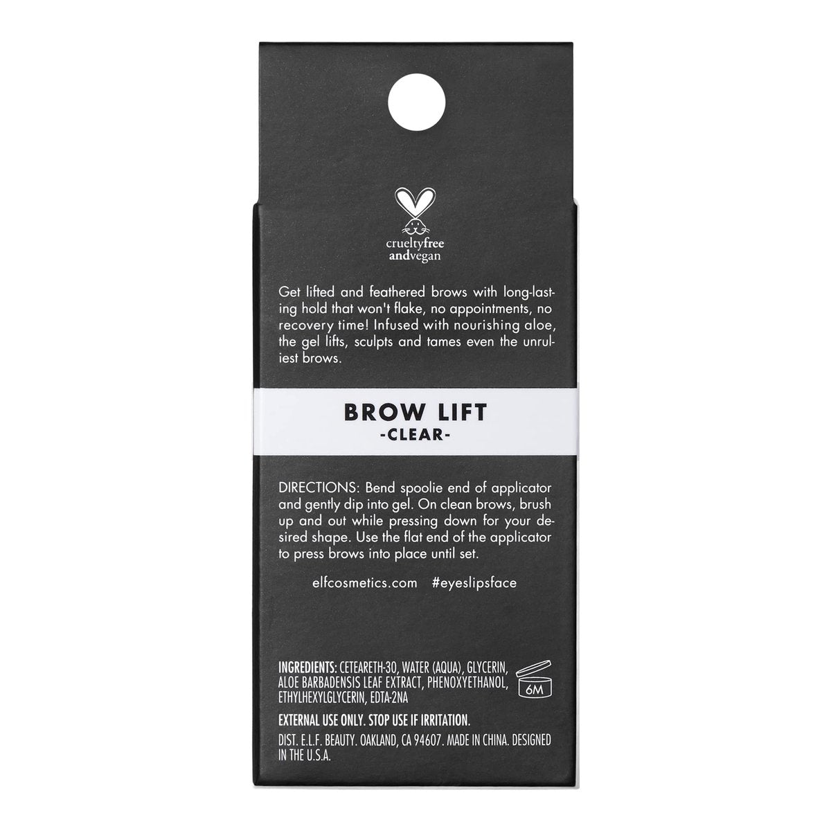 e.l.f. Brow Lift Clear Eyebrow Shaping Wax - Fluffy Feathered Look, Vegan & Cruelty-Free - görsel 12